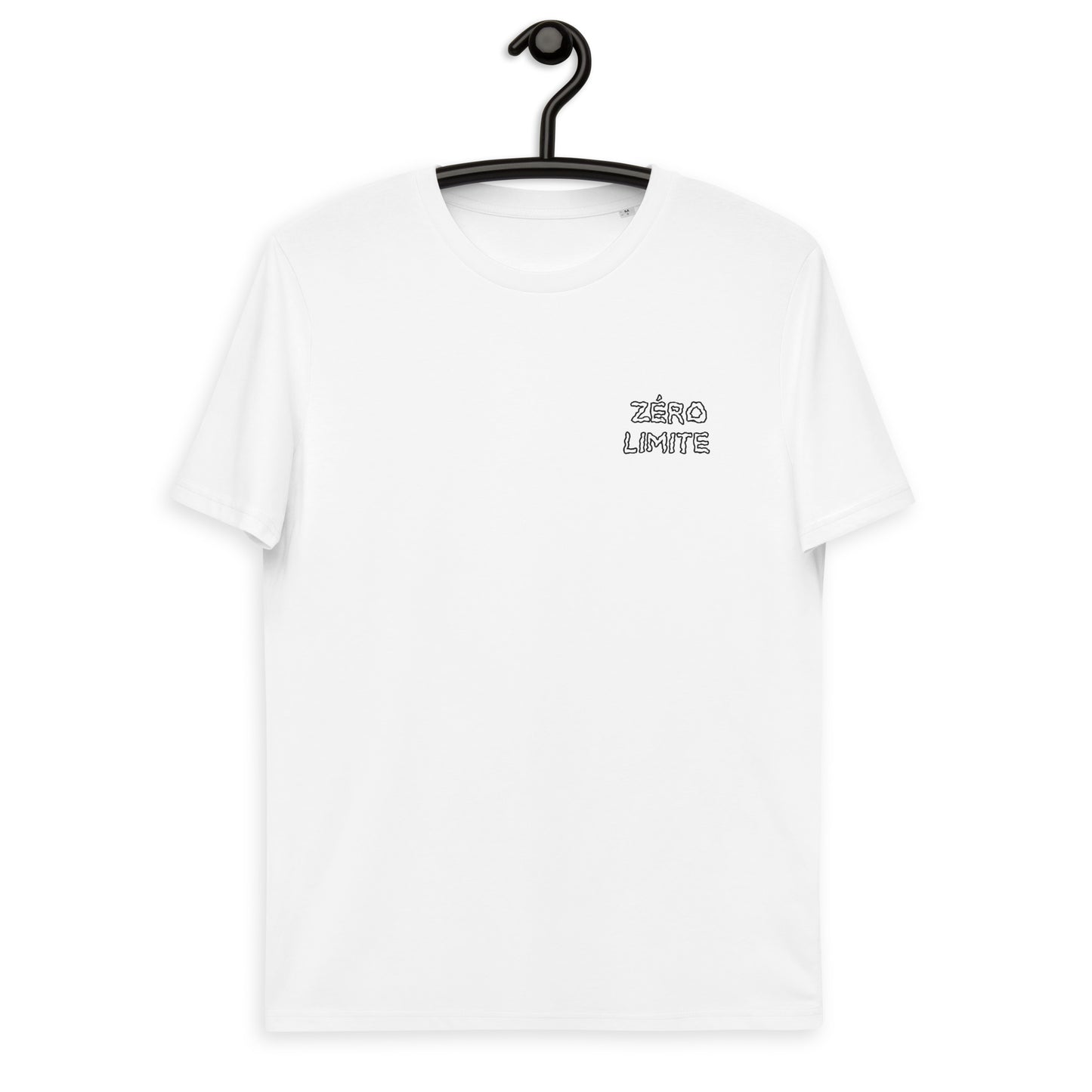 Tshirt "Zéro Limite" blanc unisexe en coton bio